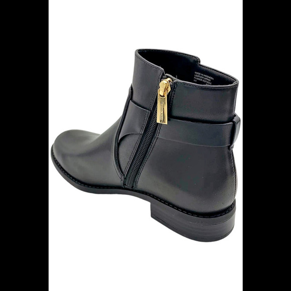 Michael Kors Women's Carmen Leather Ankle Boot Black - Medium - Picture 3 of 3